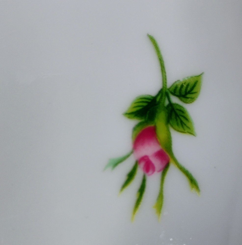 Vintage Christineholm Ceramic Quiche Dish Roses Fluted G-4 - Picture 4 of 15